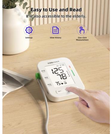X8 Automatic Blood Pressure Monitor - Digital Upper Arm BP Machine with Adjustable Cuff & Large Backlit Display for Home Use - Buy Online on GoSupps.com