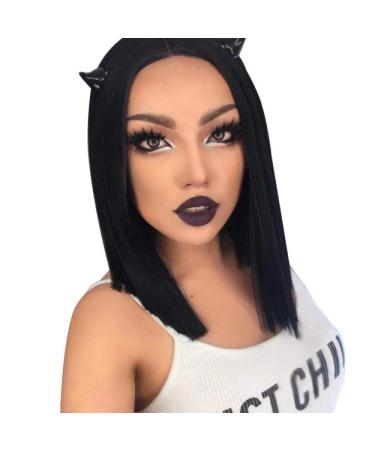 European and American wig female long straight hair in the bangs fashion trend wigLight Brown Natural black