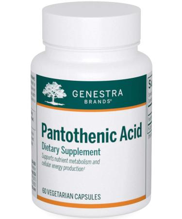 Genestra Brands Pantothenic Acid | Vitamin B5 | Supports Metabolism, Energy, and Skin Hydration | 60 Capsules