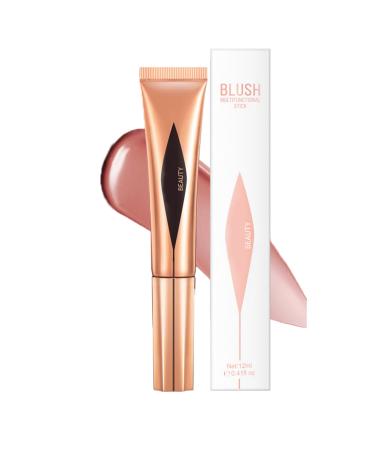 Liquid Blush Cream Blush Stick Blushers For Cheeks Make Up Beauty Blush Liquid Highlighter Liquid Contour Pink Blush Liquid Blush Wand Cream Blusher For Mature Skin Silky & Long-Wearing (01blush)