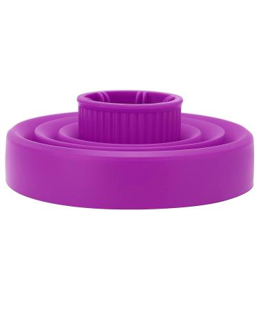 Collapsible Silicone Hair Dryer Diffuser for Portable Travel | Purple Universal Diffuser for Hair Blow Dryer - Buy Online on GoSupps.com