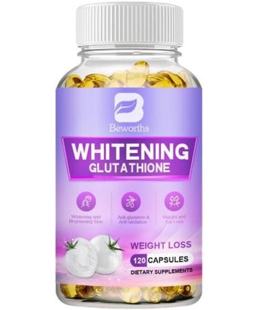 White Tomato Glutathione (120 Capsules) for Skin Whitening Lightening Anti-Aging - Buy Online on GoSupps.com