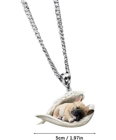 Shop Lidsacde Pet Necklace - Adorable Sleeping Dog Trailer & Sweet Angel Design - Perfect Personal Gift for Animal Lovers & Kids - Adjustable Chain Size - Buy Online on GoSupps.com