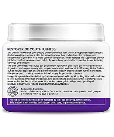 Zint Premium Beef Gelatin Powder - 16 oz Protein Thickener for Recipes - Buy Online on GoSupps.com