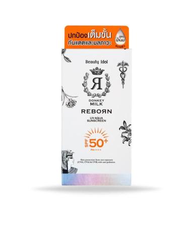 BEAUTY IDOL DONKEY MILK REBORN UV AQUA SUNSCREEN SPF 50+ PA++++ (50 ML) 1.76 Ounce (Pack of 1) - Buy Online on GoSupps.com