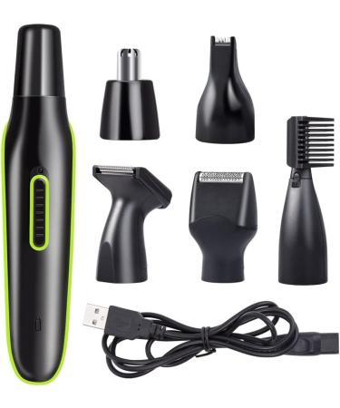4-in-1 USB Rechargeable Nose Hair Trimmer for Men | Waterproof Ear & Eyebrow Clipper | Perfect for Travel & Family Use - Buy Online on GoSupps.com