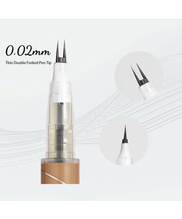 DHliIQQ Double Tip Lower Eyelash Pencil Double Tip Lower Eyeliner Pencil Waterproof Liquid Eyeliner Pencil Long Lasting Eyeliner Eye Makeup Tool for Women Ladies 101 # gray black - Buy Online on GoSupps.com