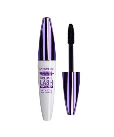 2023 New 5D Silk Fiber Waterproof Mascara | Smudge Proof & Long Lasting | Double Brush | Strong Black | Curling & Thickening Mascara 6ml - Buy Online on GoSupps.com