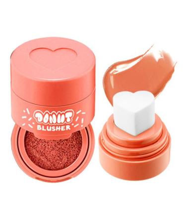 Heart Applicator Blush Stamped Liquid Cushion Blush Natural Long Lasting Light and Breathable Makeup (3)