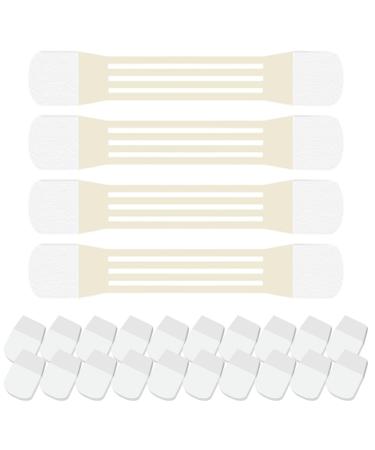 4Pcs Bande de Lifting du Cou Bandes de Cou lastiques Respirantes Anti-Rides avec 20 Tampons Adh sifs Ruban Lifting du Visage Auto-adh sif Respectueux la Peau pour Femmes Couleur Peau..