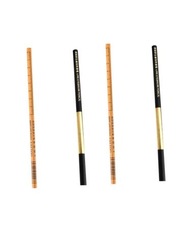 FOMIYES 4 Pcs Eyebrow Pencil Brown Brow Pencil Mecanical Pencils Eyebrow Makeup Pens Girl Eye Shadow Wooden 1 count (Pack of 1) As Shownx2pcs