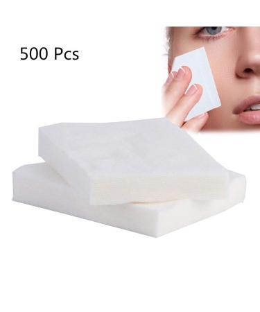 500 pieces of cotton swabs squares flops and facial cleaning moist and dry clean for sponge sleeper cotton for make-up remover face make-up remover