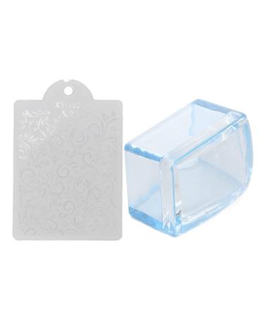 Buy Silikon Nail Stamper - Easy Clean Transparent Nail Art Tool for DIY French Manicure & Nail Decor - Buy Online on GoSupps.com