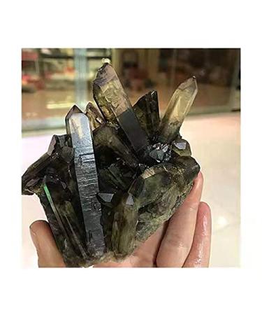 1pc Natural Rock Smoky Quartz Cluster Crystals Stones Home Decoration 200-300g Full of Texture