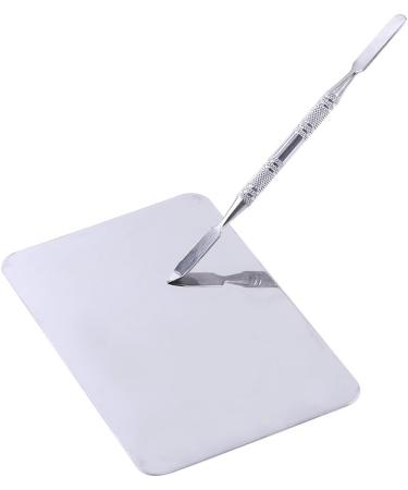 Stainless Steel Mixing Palette for Makeup - Ideal for Lip Colors Eye Shadow & Foundation Mixing | International Shipping - Buy Online on GoSupps.com
