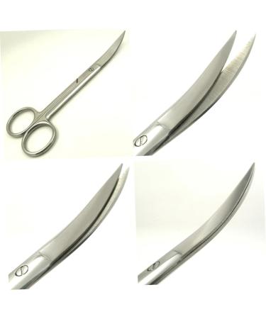 Curved Scissors for Eyebrows Facial Hair Scissors Men Nose Hair Trimmer Scissors Eyebrow Scissors Cosmetics Scissors Stainless Scissors face Man Double Eyelid Sticker medium Silver - Buy Online on GoSupps.com