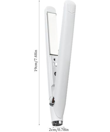Hair Curler 2 in 1 Hair Styling Tool Purpose Cordless Curling Wand Lightweight Portable Travel Essentiials Hair Waver for Curly Or Straight Hair Straightening and Curling White - Buy Online on GoSupps.com