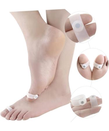 Healifty 25 Pairs Silicone Toe Covers with Acupoint Rings | Travel Magnet Elastic Bands | Transparent White - Set of 5 (3.1X3.1X1.2CM) - Buy Online on GoSupps.com