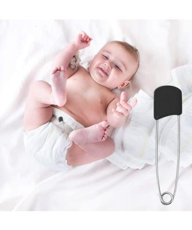Diaper Needles - Safety Pins for Baby Diapers Stainless Steel & Plastic 54mm 50 Pack - International Shipping Available - Buy Online on GoSupps.com