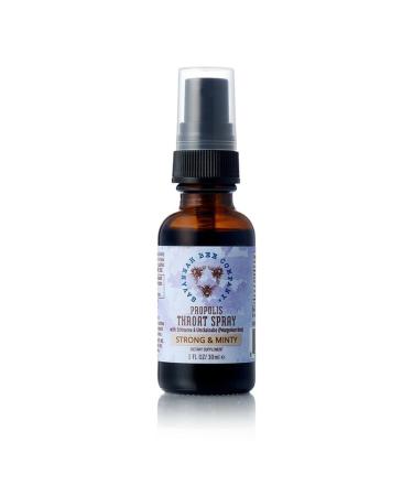 Throat Savannah Bee Company Strong & Minty Propolis Spray 1 Fl Oz! Natural Soother! Blend 5-Ingredient Bee Honey Spray! Gluten Free Nut Free and Soy Free! (Sweet & Minty)