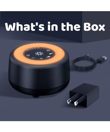 Sleepbox Sound White Noise Machine | 25 Soothing Sounds, 10 Colors Night Light | Baby, Kids, Adults, Seniors | 32 Volume Levels, 5 Timer, Memory Function | Black - Buy Online on GoSupps.com