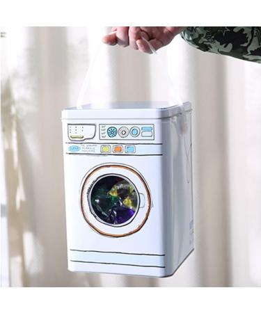 ISAKEN Washing Powder Storage Metal Laundry Powder Storage Box Washing Powder Bucket Detergent Box Laundry Detergent Dispenser Laundry Powder Storage Box Container White - Buy Online on GoSupps.com