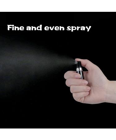 Fivexing 2Pcs Refillable Perfume Atomizer Bottles - Portable Mini Spray Dispensers for Travel - 5ml/0.2oz (Black) - Buy Online on GoSupps.com
