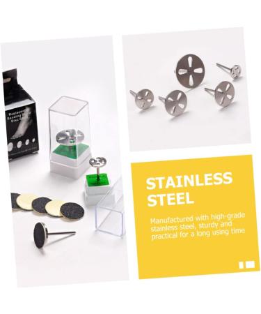 Mipcase 4pcs Foot Bearings Small Tools Sand Paper for Metal Pedicure Tools Feet Practical Bearing Easy Installation Grinding Bearing Stainless Steel Bearing Sanding Discs Bearing 7x2.5cmx4pcs - Buy Online on GoSupps.com
