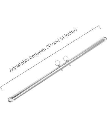 Buy Pilates Expandable Workout Spreader Bar with 2 Rings & Wrist Wraps | Glutes & Leg Fitness Gear - International Shipping Available - Buy Online on GoSupps.com