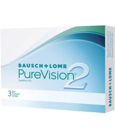 Bausch + Lomb PureVision 2 Monthly Lenses - Thin Soft Spherical Contacts (BC 8.6mm Dia 14mm -9.5 Diopters) - 3 Pack for International Shipping - Buy Online on GoSupps.com