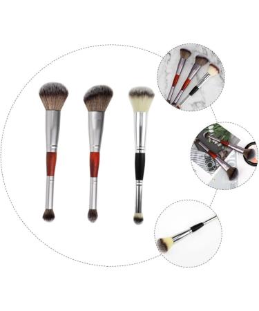 NOLITOY 3pcs Double-ended Makeup Brush Eye Shadow Blush Brush Eyeshadow Applicator Make up Contouring Brush - Buy Online on GoSupps.com