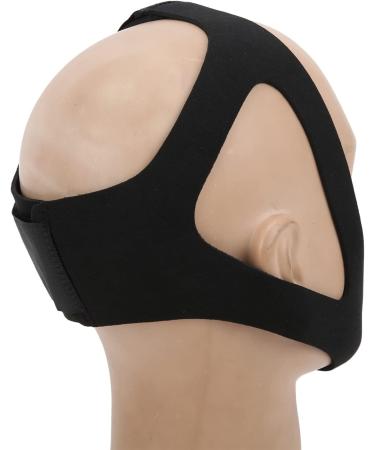 Anti Snore Chin Strap - Adjustable Neoprene Sleep Support for Open Mouth Snorers - Black Sleeping Aid - Buy Online on GoSupps.com
