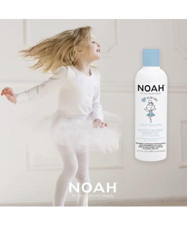 NOAH Natural Kids 2 in 1 Shampoo & Conditioner - Moisturizing and Detangling - 250ml - Buy Online on GoSupps.com