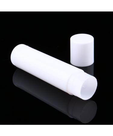 100PCS Empty Lipstick Containers 5ml - White Lip Balm Tubes | Safe Durable PP Material for DIY Cosmetics - Buy Online on GoSupps.com