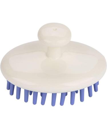 Two-Tone Silicone Scalp Massage Brush - Non-Slip for Wet & Dry Hair - Purple - Buy Online on GoSupps.com