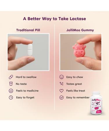 Lactase Enzyme Gummies 9000+ FCC 60 Count Digestive Enzyme Supplement for Dairy Foods Chewable Lactase Support Vegan Kosher Made in USA | Moozyme 60 Count (Pack of 1) - Buy Online on GoSupps.com