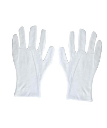Housoutil 6 Pairs Factory Gloves Cotton Gloves White Gloves Lengthen Work