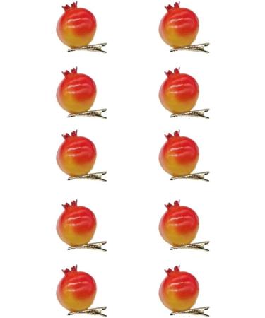 JSGHGDF Simulation Fruit Hairclip Set of 10 for Girl Carnivals Party Hair Pin Girl Women Cute Hair Clip Kids Dress Up Barrettes Strawberry - Buy Online on GoSupps.com