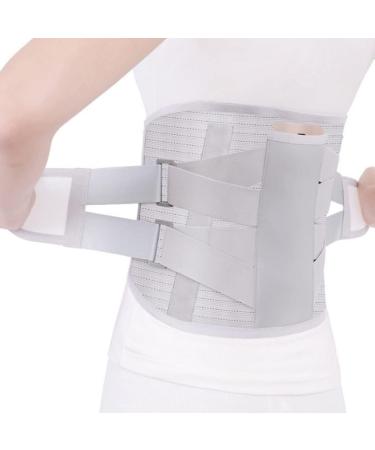 Back Support Belt for Men & Women - Breathable Lumbar Spine Bandage for Pain Relief - Sciatica & Disc Support - Size L (Gray) - Buy Online on GoSupps.com