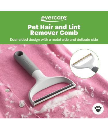 Evercare Duo Pet Hair & Lint Remover | Dual-Sided Comb for Efficient Pet Hair Removal from Clothing & Furniture - Sturdy & Gentle Reusable Tool - Buy Online on GoSupps.com