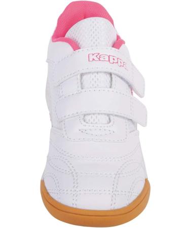 Kappa Unisex Kids Kickoff Sneaker 32 EU - White & Pink | Stylish & Comfortable Footwear for Children - Buy Online on GoSupps.com