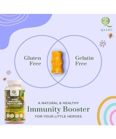 Kids Calcium & Vitamin D + Immunity Revitalizer Gummies | 60 Gummies | Vegan & Healthy Bones Growth for Children - Buy Online on GoSupps.com