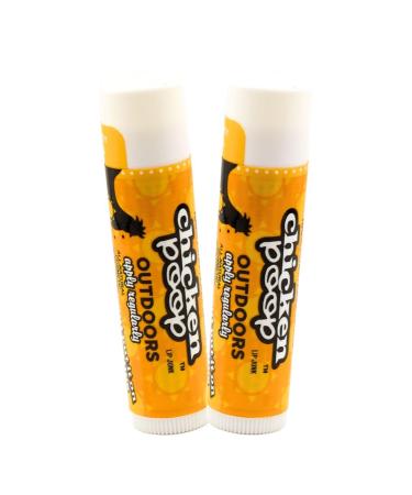 .15 oz. Chicken Poop SPF 35 OUTDOOR Lip Junk Flavor Free LIP BALM PACK OF 2