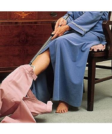 Adjustable Stainless Steel Dressing Stick for Shoes, Socks, Shirts, Pants - 17-26 Inch Length - Buy Online on GoSupps.com