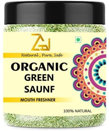 GAGZI Natural Green Fennel Seeds Whole Green Saunf |Variyali - 300 GM 300 Gram - Buy Online on GoSupps.com