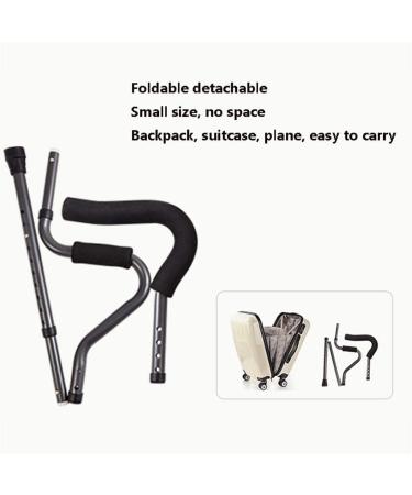 Gcxgz Forearm Crutches Adjustable Thick Aluminum Alloy Foldable Underarm Crutches (2) Retractable Anti- Slip Disabled Crutches Elderly Walker Lightweight Arm Crutch Yearn for Comfortable Anniversary - Buy Online on GoSupps.com