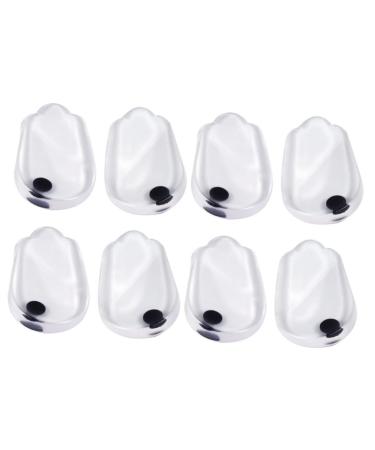 Gatuida 4 Pairs Heel Pad Heel High Heel Shoe Inserts Insoles Soft Heel Cups Gel Heel Inserts Foot Insoles Unisex Shoe Pads Magnet Sole of Foot Gel Men and Women
