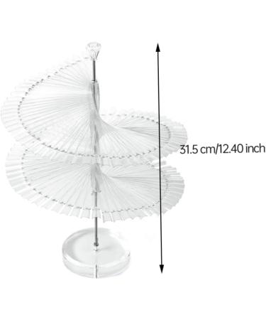 Nail Polish Shelf Nail Swatch Sticks Nail Display Stand Spiral False Nail Display Nail Tips Practice Stand Rack Salon Show Color Card Household Tool Clear - Buy Online on GoSupps.com