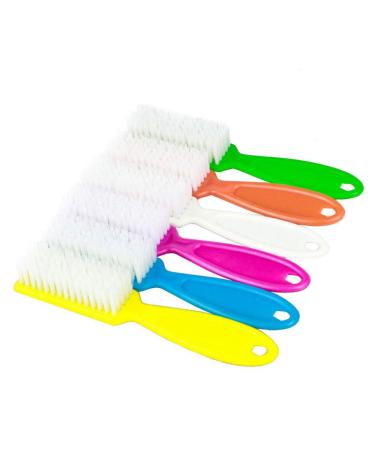 HEALIFTY Long Handle Nail Brush Plastic Cleaning Brushes with Brushes for Nail Art 4 Pack