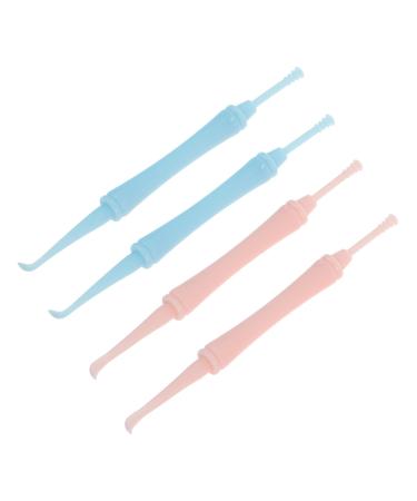 ARTSEWPLY 4pcs Smooth Earwax Removal Tools Ear Cleaning Kit Earwax Cleaners Random Color